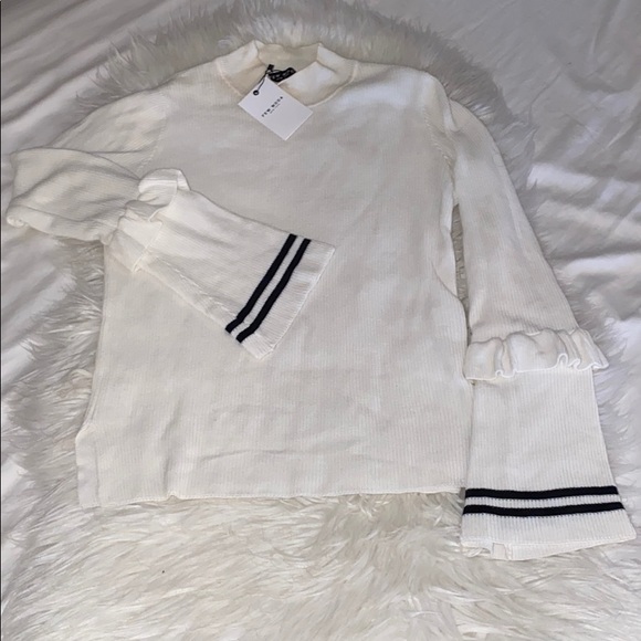 White FEW MODA SWEATER - Picture 1 of 3